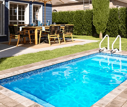 Spa Retreat 8 fiberglass pool