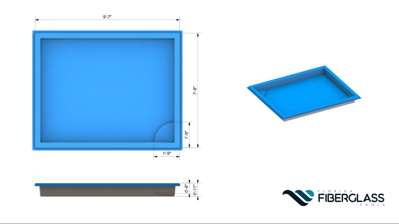 Rio Ledge 3D model render 3