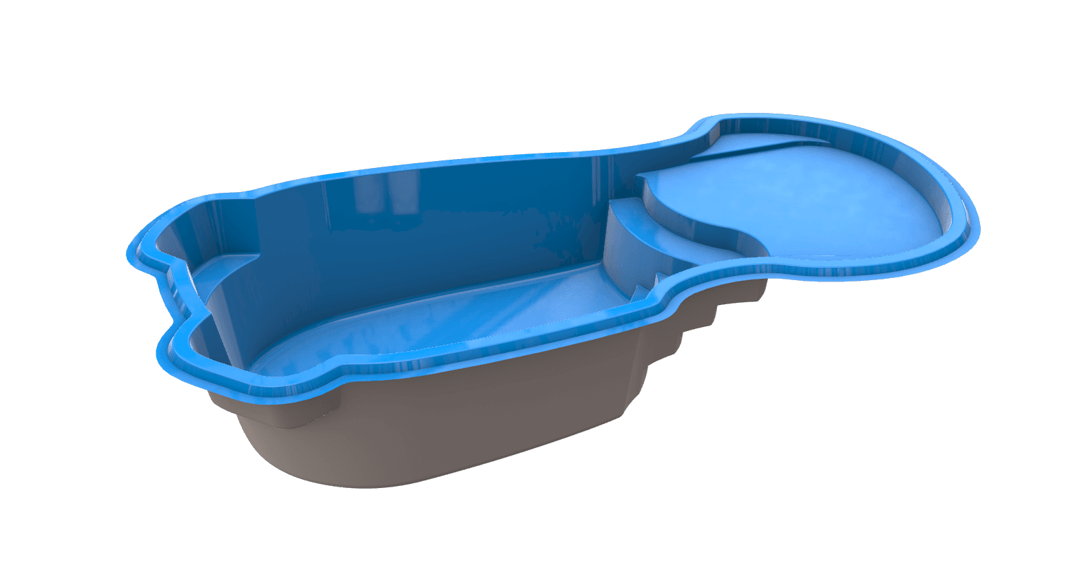 Costa Beach 3D model render 3