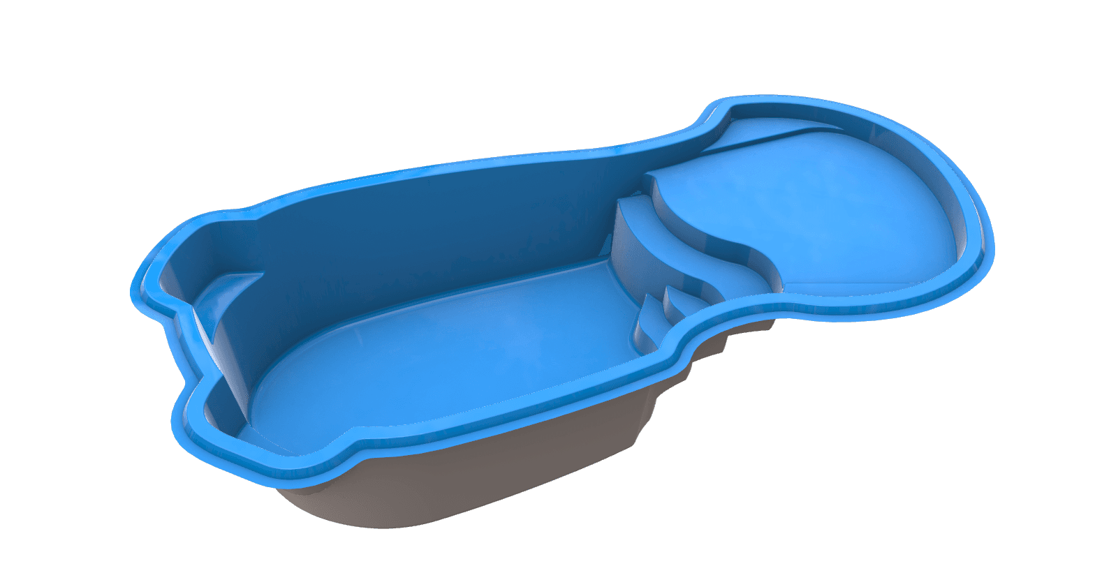 Costa Beach 3D model render 2