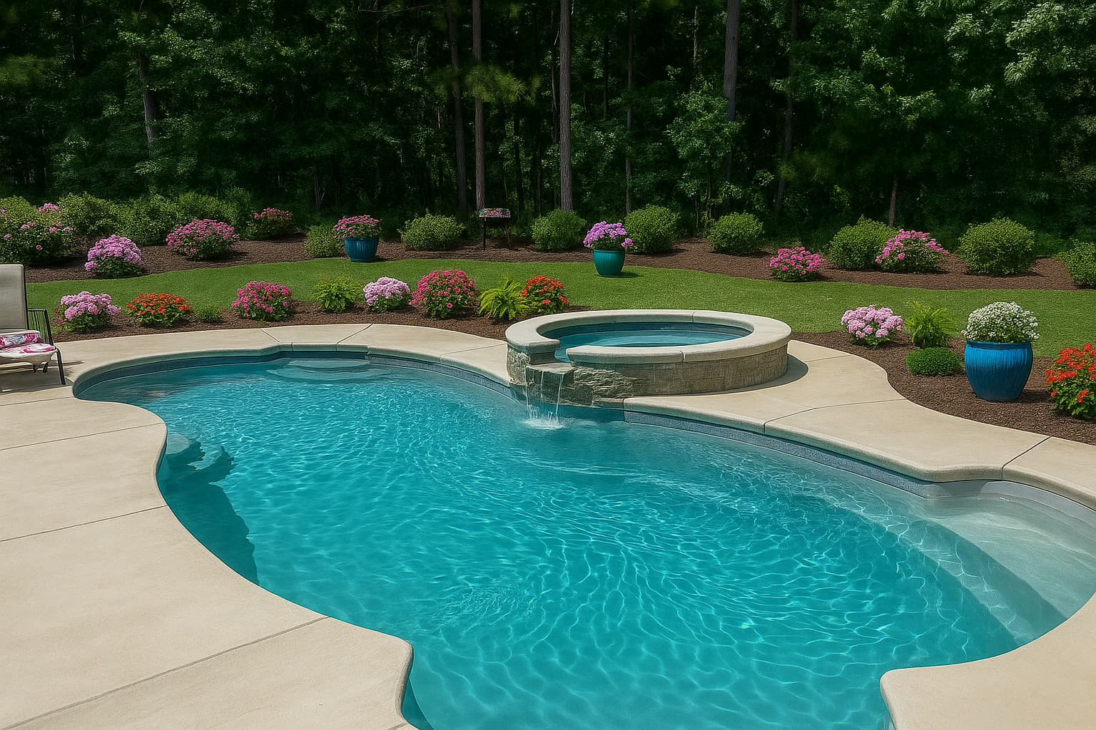 Roatan fiberglass pool